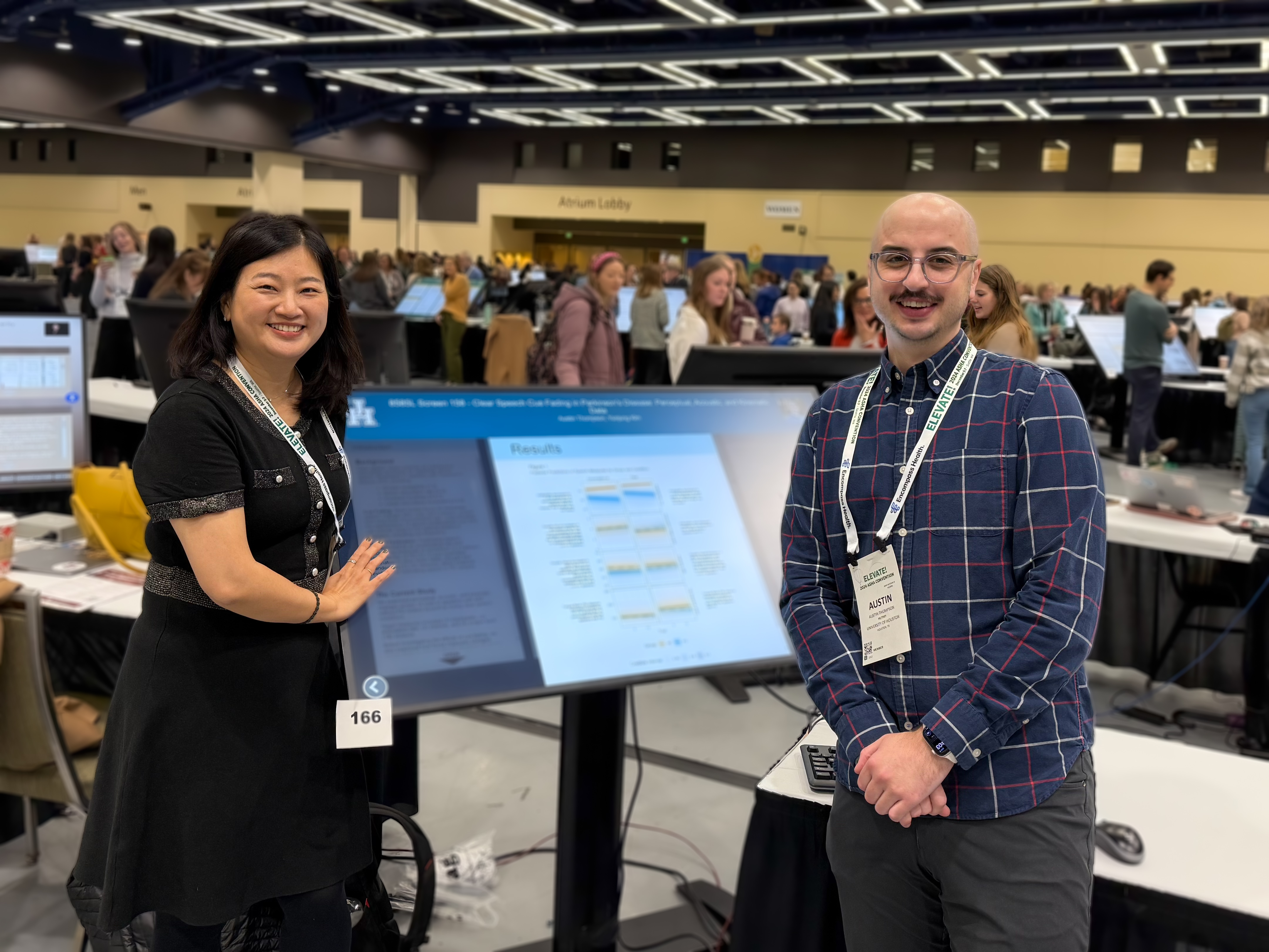 Yunjung Kim and I at our poster.